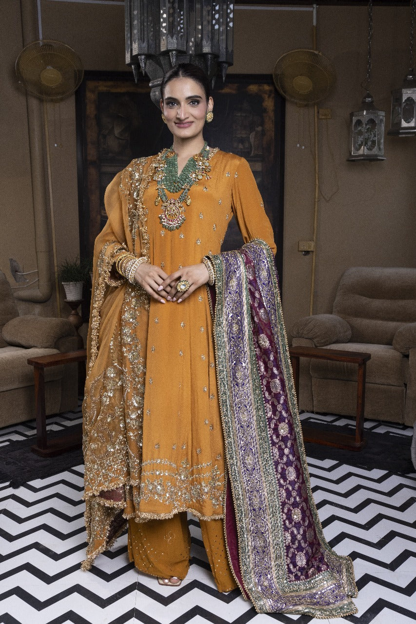 Mustard Regal Anarkali