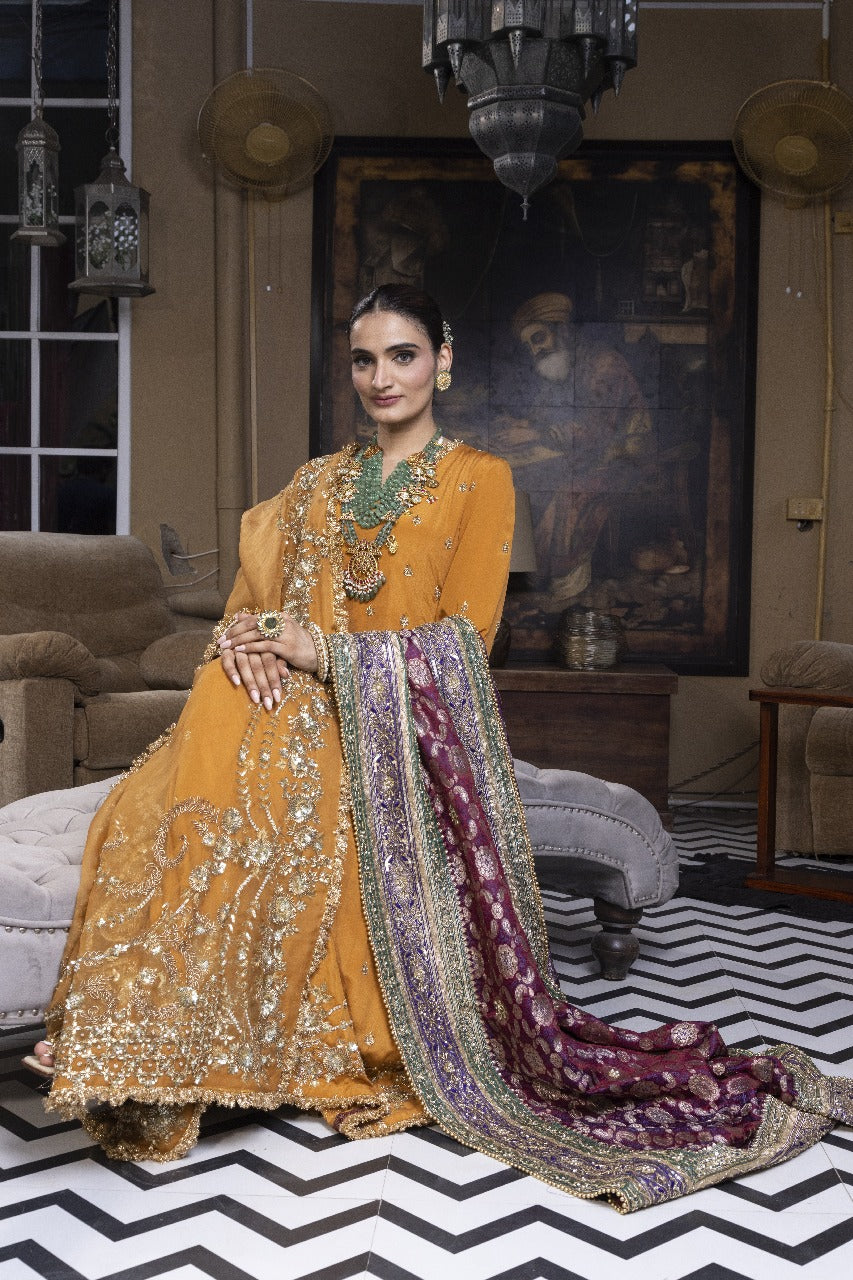 Mustard Regal Anarkali