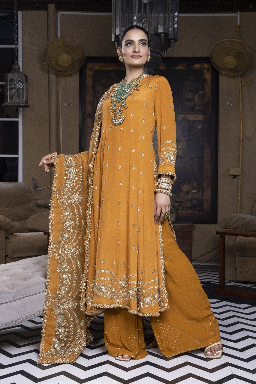 Mustard Regal Anarkali